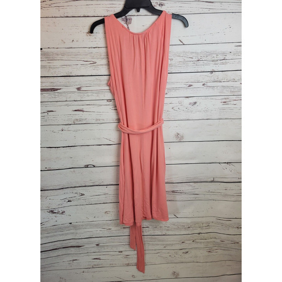 Lane Bryant Orange Sequin Sleeveless Belted Swing Maxi Dress Women's Size 14/16 - Picture 6 of 8